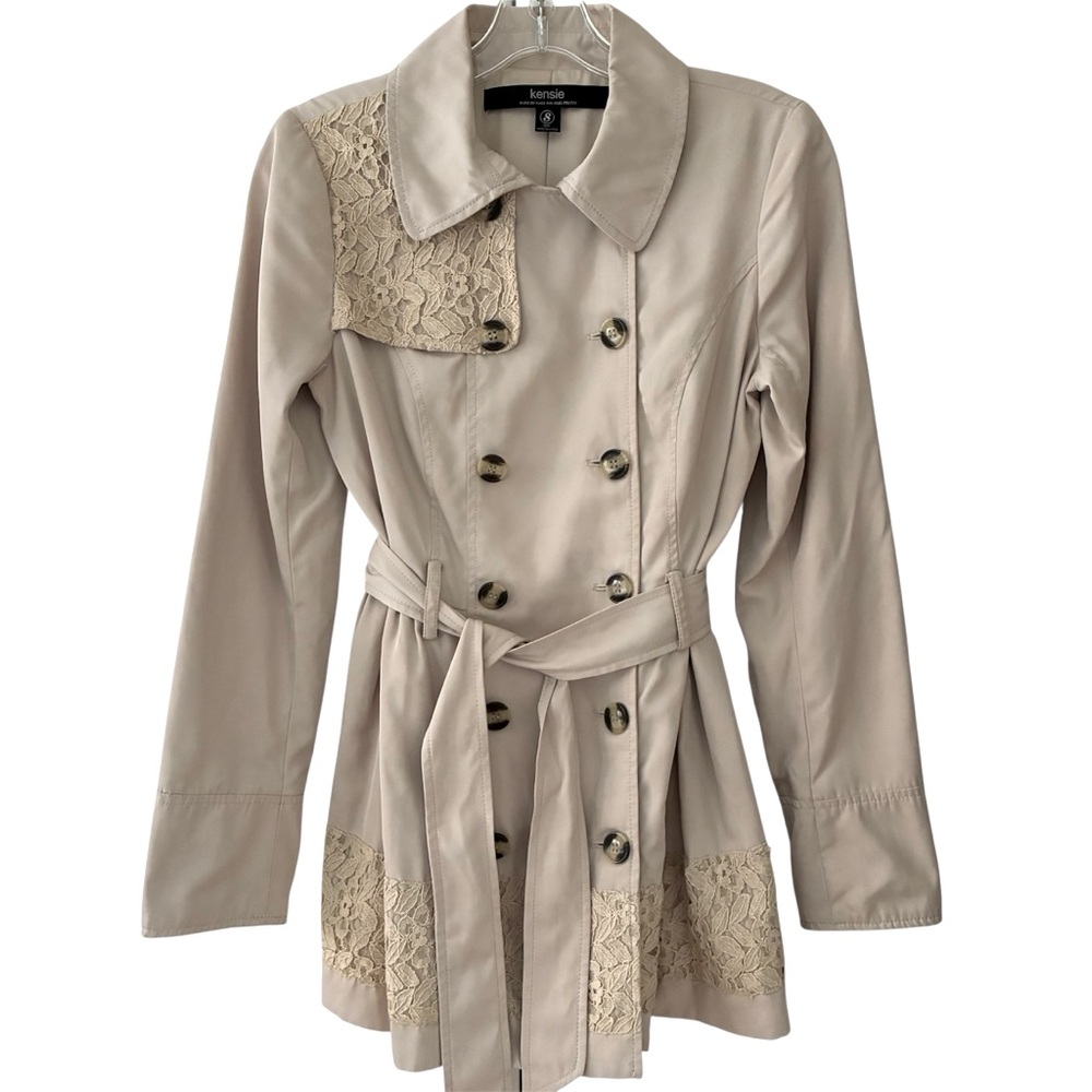 Kensie Jacket with Lace Details Size Small